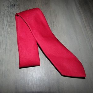 ESSEX ROW RED CLASSIC TIE 100% POLYESTER 56 INCHES